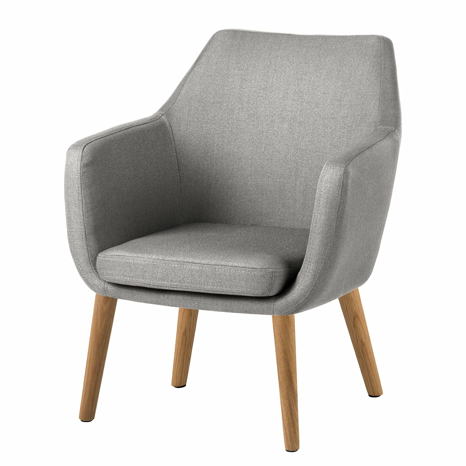 Mørteens Fauteuil Nicholas - Tissu - Gris clair 3 Mørteens Fauteuil Nicholas - Tissu - Gris clair