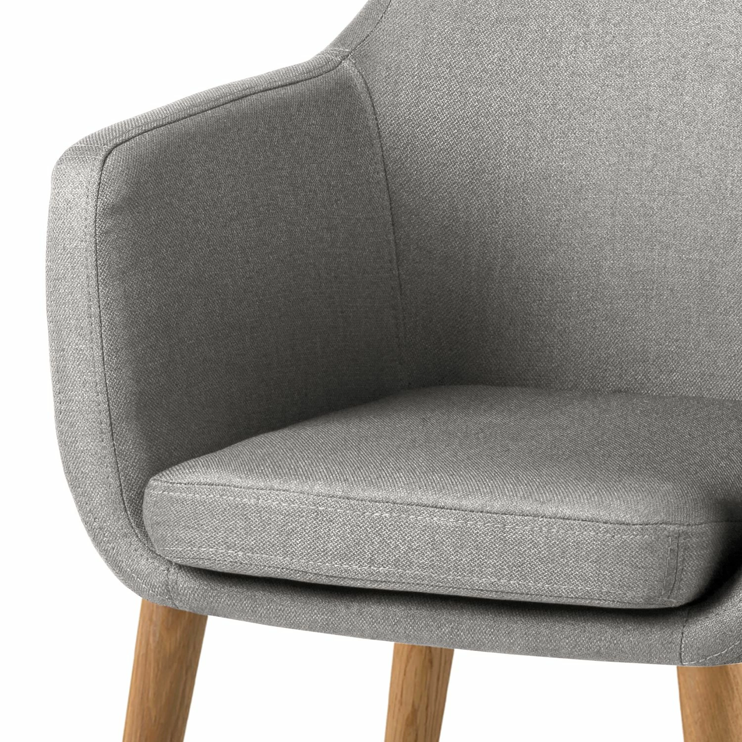 Mørteens Fauteuil Nicholas - Tissu - Gris clair 10 Mørteens Fauteuil Nicholas - Tissu - Gris clair – Image 8
