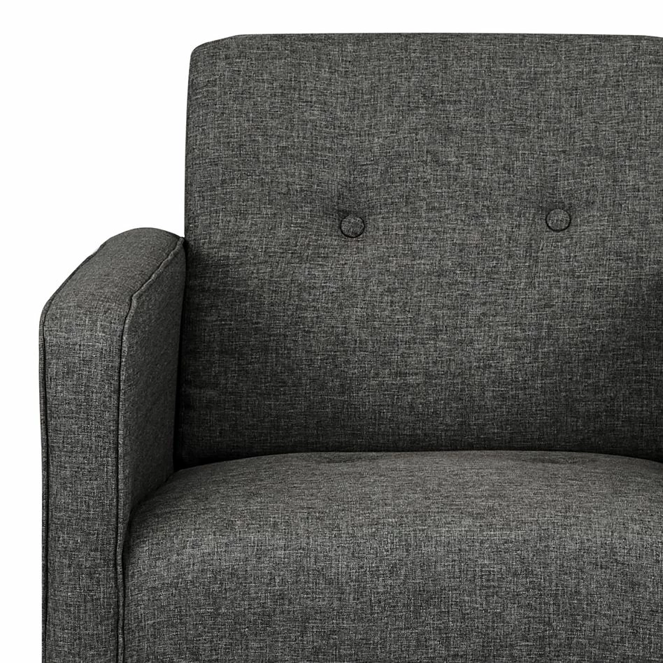 Mørteens Fauteuil Daru II - Tissage à plat - Gris foncé 7 Mørteens Fauteuil Daru II - Tissage à plat - Gris foncé – Image 5
