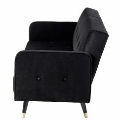 Jack & Alice Canapé convertible Daru I - Velours - Noir 26 Jack & Alice Canapé convertible Daru I - Velours - Noir -loftscape Boutique 1000126931 200512 17232700013 DETAILS P000000001000126931