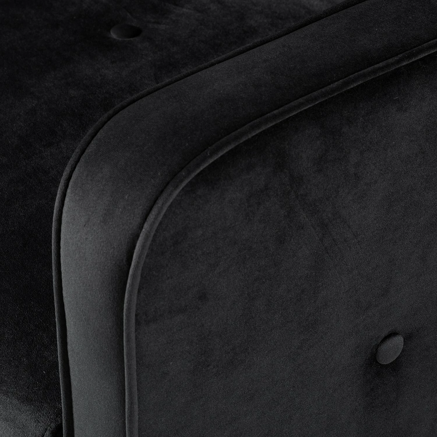 Jack & Alice Canapé convertible Daru I - Velours - Noir 11 Jack & Alice Canapé convertible Daru I - Velours - Noir – Image 9