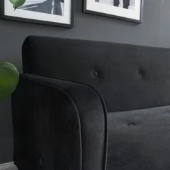 Jack & Alice Canapé convertible Daru I - Velours - Noir 36 Jack & Alice Canapé convertible Daru I - Velours - Noir -loftscape Boutique 1000126931 200514 12275800013 DETAILS P000000001000126931