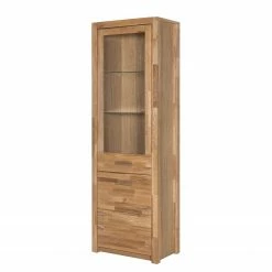 Ars Natura Partiellement en chêne massif - éclairage inclus - Chêne sauvage - Butoir à gauche