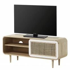 Norrwood Meuble TV Gunnebo - Manguier massif - Manguier / Blanc