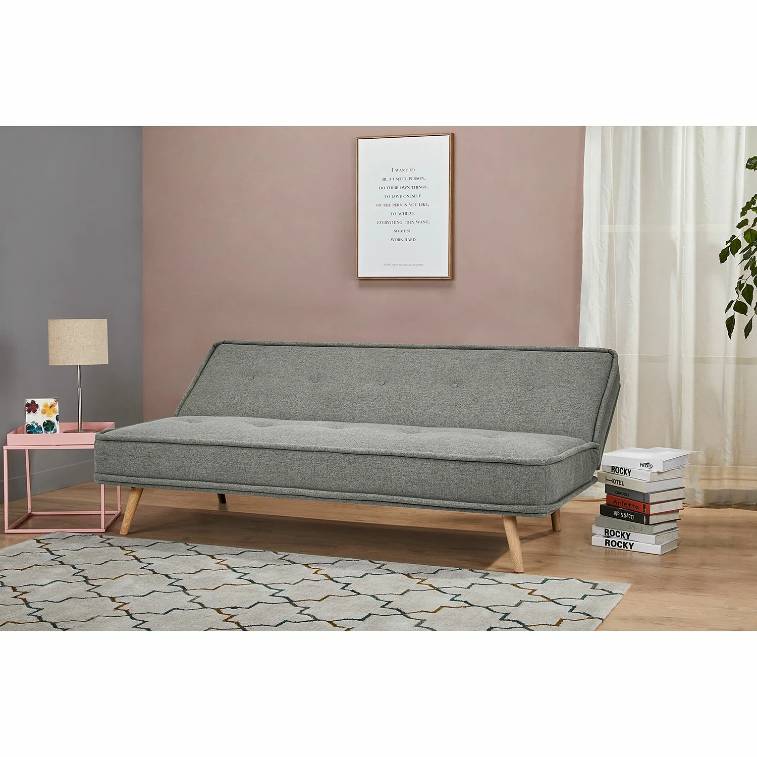 Mørteens Canapé convertible Salino - Feutre 5 Mørteens Canapé convertible Salino - Feutre – Image 3