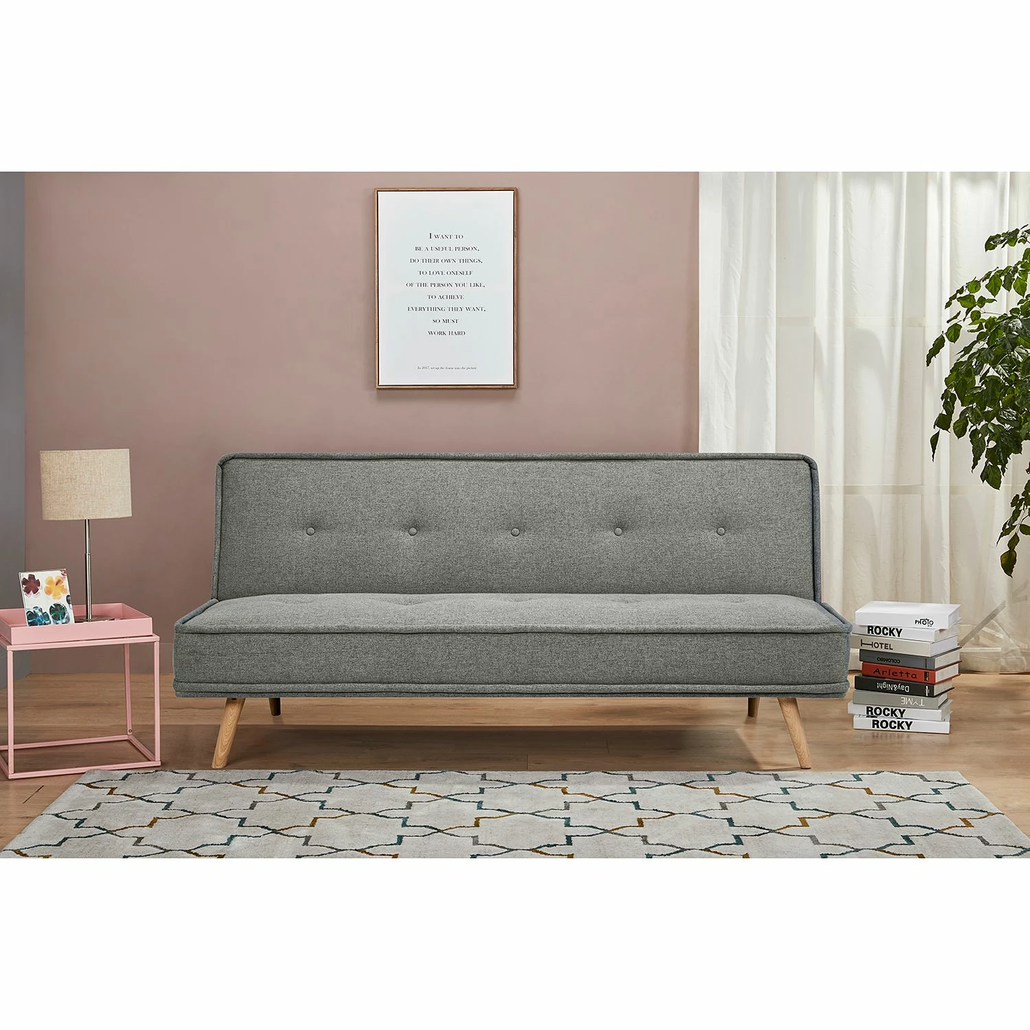 Mørteens Canapé convertible Salino - Feutre 6 Mørteens Canapé convertible Salino - Feutre – Image 4