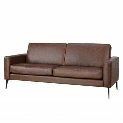 Ars manufacti Canapé Crove (3 places) - Imitation cuir - Marron