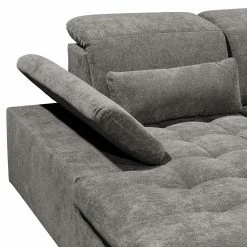 Fredriks Canapé panoramique San Benito - Microfibre Ranu: Gris minéral - Méridienne courte à gauche / longue à droite (vue de face) -loftscape Boutique 1000127680 180820 132106800 GALLERYIMAGES P000000001000127680