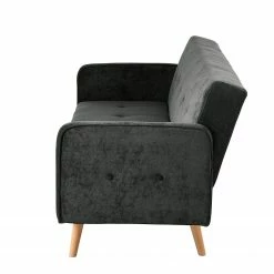 Jack & Alice Canapé convertible Daru - Velours - Velours Niks: Ardoise -loftscape Boutique 1000127757 200514 14352000040 DETAILS P000000001000127757