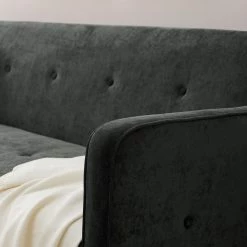 Jack & Alice Canapé convertible Daru - Velours - Velours Niks: Ardoise -loftscape Boutique 1000127757 200514 14352000047 DETAILS P000000001000127757