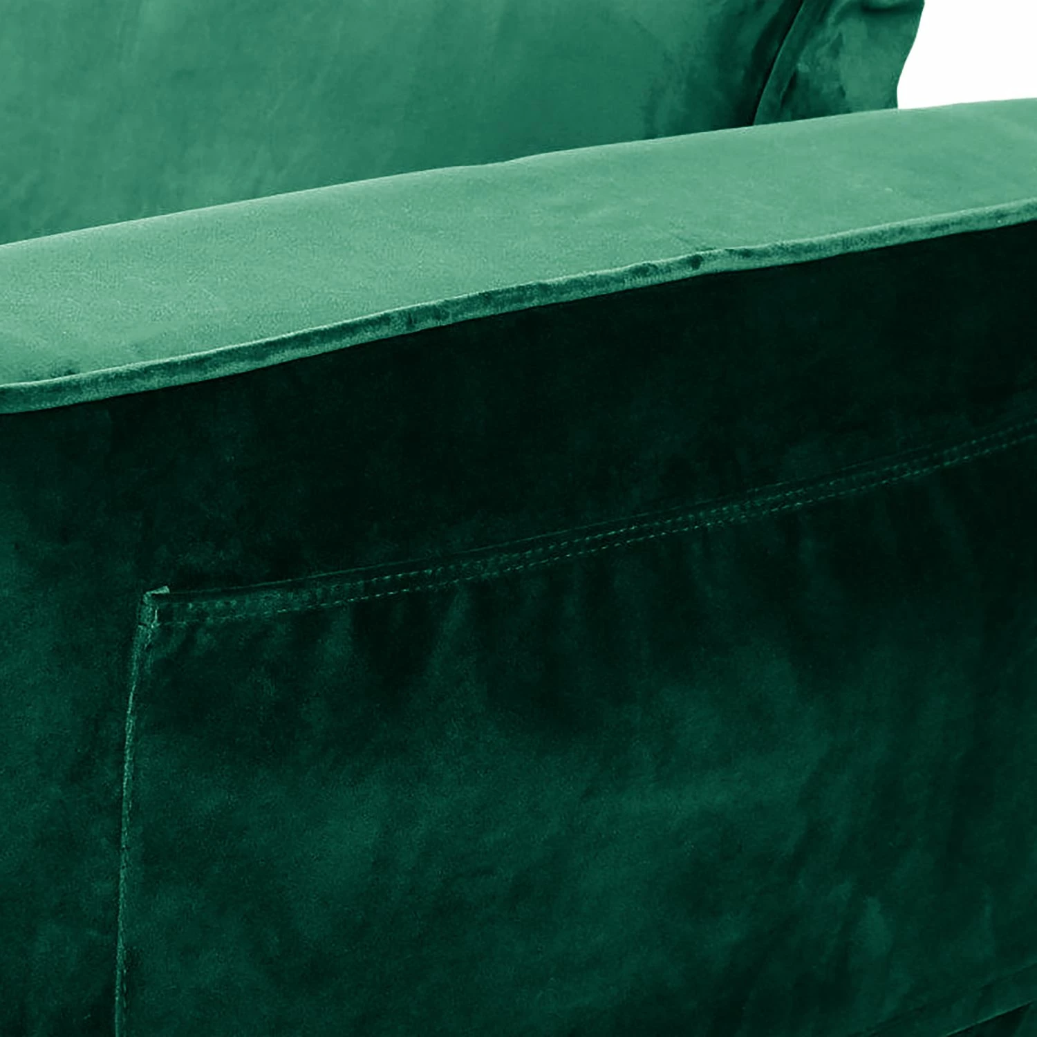 Jack & Alice Canapé convertible Behram II - Velours - Vert foncé 11 Jack & Alice Canapé convertible Behram II - Velours - Vert foncé – Image 9