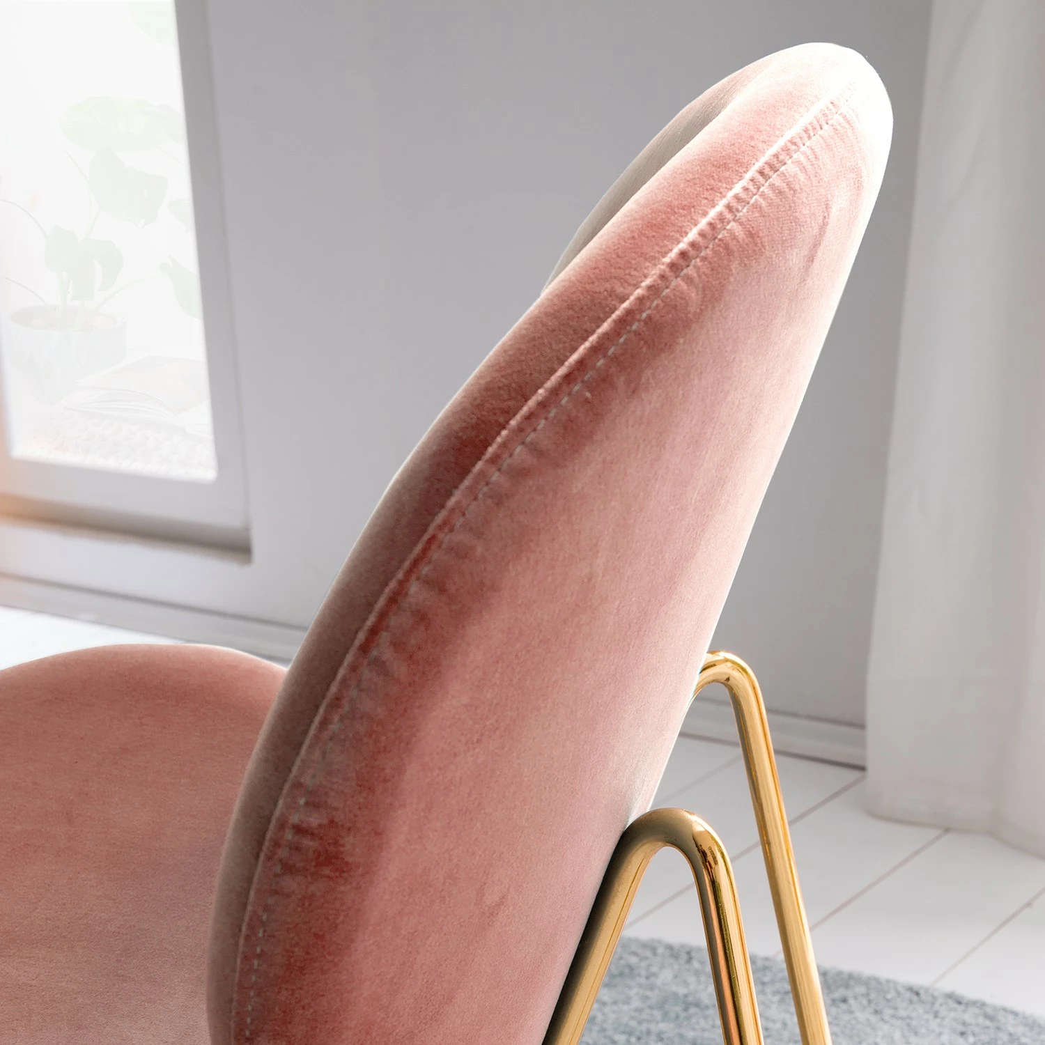 Jack & Alice Fauteuil Zadar - Velours - Rose vieilli 12 Jack & Alice Fauteuil Zadar - Velours - Rose vieilli – Image 10