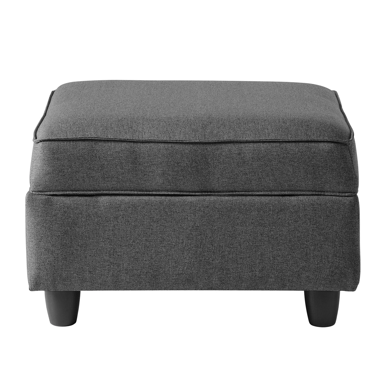 Fredriks Repose-pieds avec coussin Lavara - Tissu - Gris foncé 8 Fredriks Repose-pieds avec coussin Lavara - Tissu - Gris foncé – Image 6