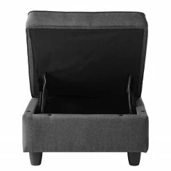 Fredriks Repose-pieds avec coussin Lavara - Tissu - Gris foncé 21 Fredriks Repose-pieds avec coussin Lavara - Tissu - Gris foncé -loftscape Boutique 1000127876 191017 09534900041 DETAILS P000000001000127876