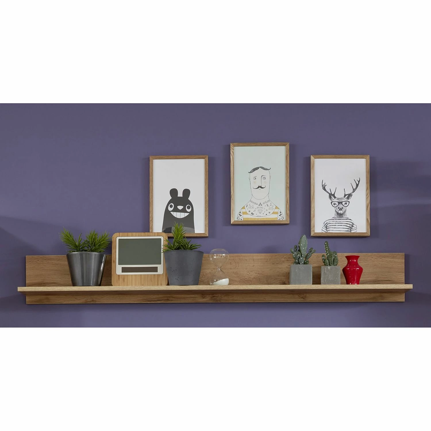 Trendteam Étagère murale Rock - Imitation chêne de Wotan 5 Trendteam Étagère murale Rock - Imitation chêne de Wotan – Image 3