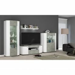 Fredriks Étagère murale Karlsburg - Blanc / Imitation béton -loftscape Boutique 1000128191 210429 08265200002 MOOD DETAILS P000000001000128191 mood