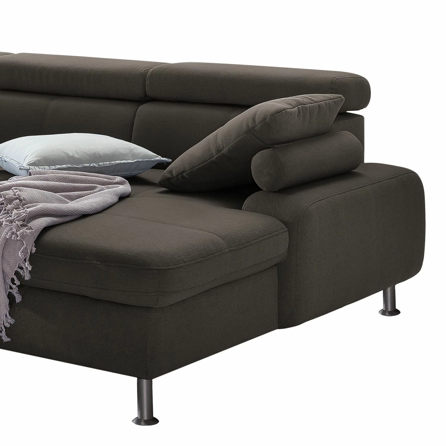 Loftscape Canapé panoramique Rivas - Marron - Méridienne courte à droite / longue à gauche (vue de face) - Sans fonction couchage 9 Loftscape Canapé panoramique Rivas - Marron - Méridienne courte à droite / longue à gauche (vue de face) - Sans fonction couchage – Image 7