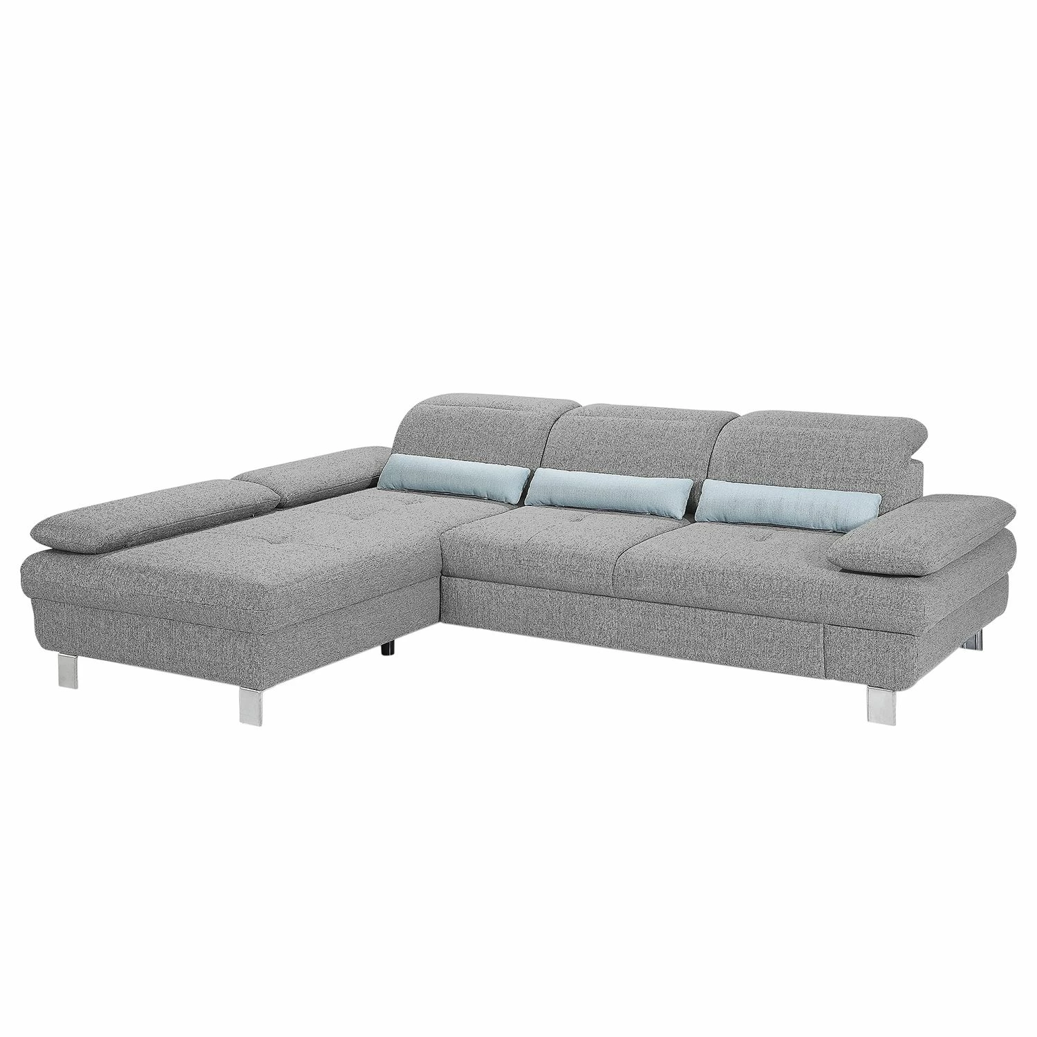 Loftscape Canapé d'angle Granada - Gris clair - Méridienne courte à gauche (vue de face) 3 Loftscape Canapé d'angle Granada - Gris clair - Méridienne courte à gauche (vue de face)