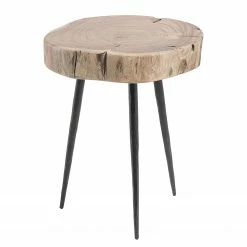 Norrwood Table d'appoint Kisa II - Acacia massif / Fer