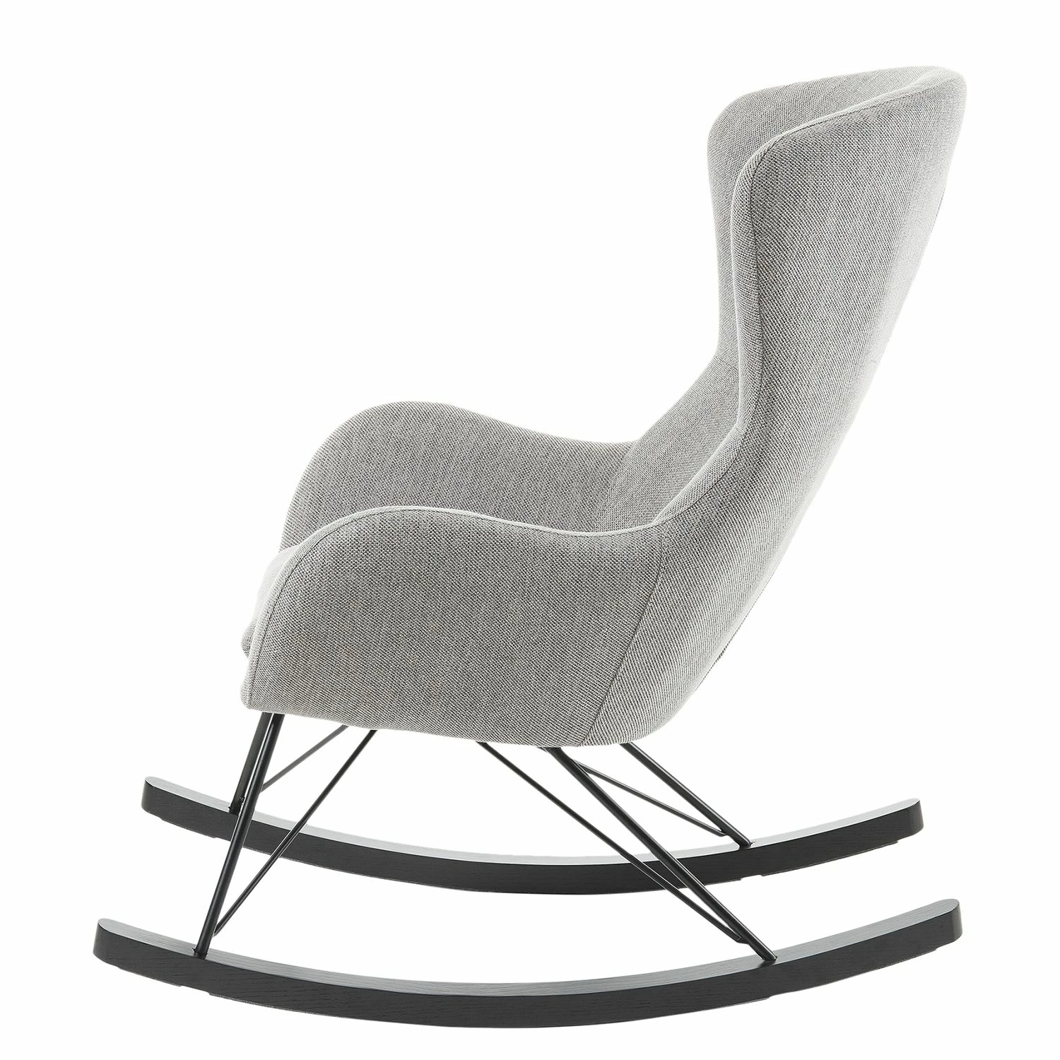 Norrwood Rocking chair Vania - Gris clair 4 Norrwood Rocking chair Vania - Gris clair – Image 2