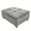 Fredriks Repose-pieds Gallina - Microfibre - Gris clair -loftscape Boutique 1000128805 181023 15153001 IMAGE P000000001000128805