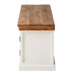 Maison Belfort Meuble TV Newhaven - Partiellement en manguier massif - Manguier / Blanc -loftscape Boutique 1000128941 200122 18404100007 DETAILS P000000001000128941