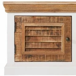 Maison Belfort Meuble TV Newhaven - Partiellement en manguier massif - Manguier / Blanc -loftscape Boutique 1000128941 200122 18404100009 DETAILS P000000001000128941