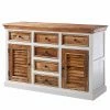 Maison Belfort Buffet Newhaven - Partiellement en manguier massif - Manguier / Blanc