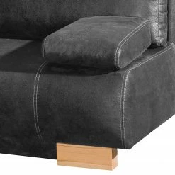 Naturoo Canapé convertible Hanno II - Aspect cuir vieilli - Gris foncé 14 Naturoo Canapé convertible Hanno II - Aspect cuir vieilli - Gris foncé -loftscape Boutique 1000129057 180817 11583527 GALLERYIMAGES P000000001000129057