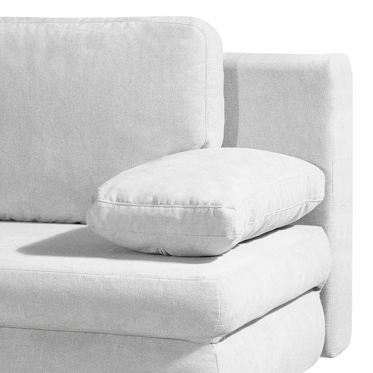 Mørteens Canapé convertible Seiling - Tissu structuré - Gris clair 8 Mørteens Canapé convertible Seiling - Tissu structuré - Gris clair – Image 6