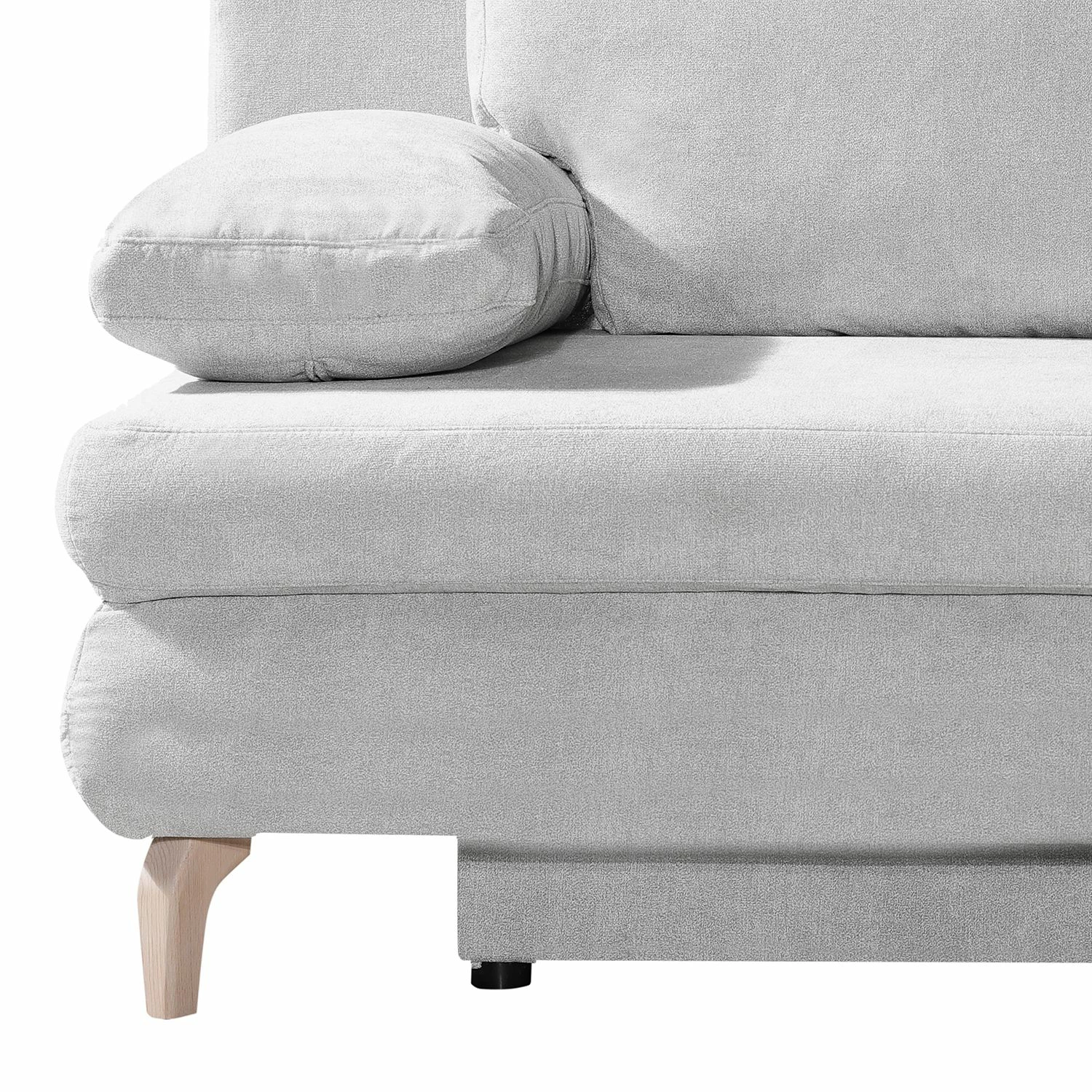 Mørteens Canapé convertible Seiling - Tissu structuré - Gris clair 9 Mørteens Canapé convertible Seiling - Tissu structuré - Gris clair – Image 7