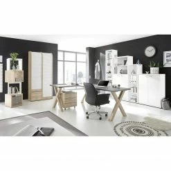 Mooved Étagère de bureau Leeton II - Blanc - Hauteur : 145 cm -loftscape Boutique 1000131615 190109 13061400016 MOOD GALLERYIMAGES P000000001000131615 mood