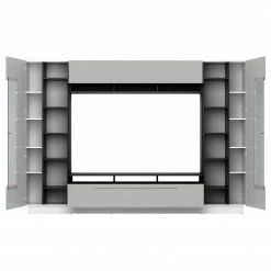 Fredriks Ensemble meubles TV Bylas (4 éléments) - Blanc brillant -loftscape Boutique 1000131689 180917 08454428 GALLERYIMAGES P000000001000131689