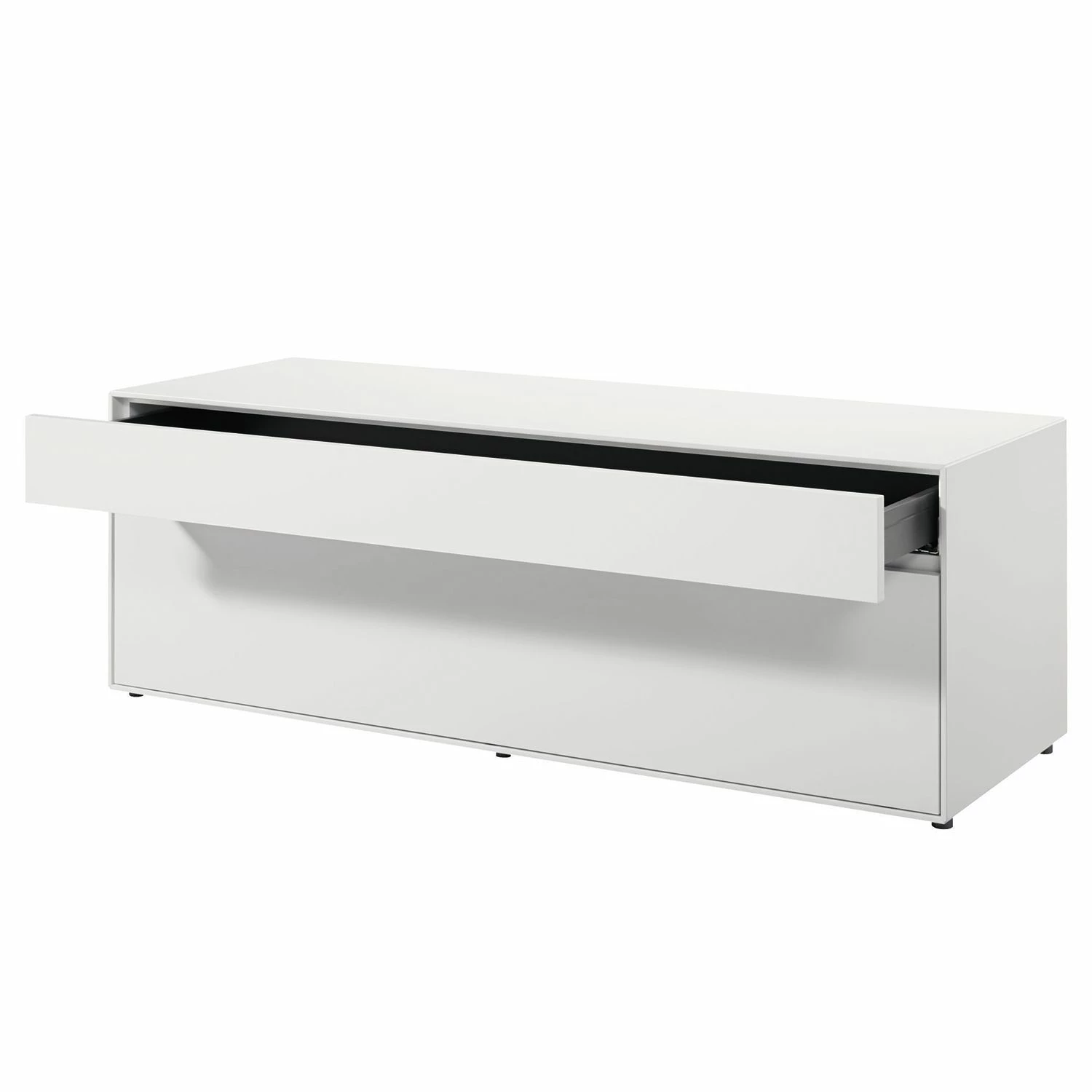 Now! by hülsta Ensemble hülsta now easy II (4 élém.) - Blanc pur laqué / Gris clair 7 Now! by hülsta Ensemble hülsta now easy II (4 élém.) - Blanc pur laqué / Gris clair – Image 5