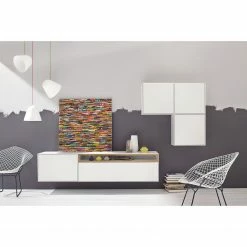 Now! by hülsta Ensemble hülsta now easy I (5 élém.) - Blanc pur laqué / Chêne naturel