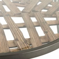 Red Living Bout de canapé Leuca I - Verre / Métal - Sapin / Noir -loftscape Boutique 1000132050 180920 08065304 GALLERYIMAGES P000000001000132050