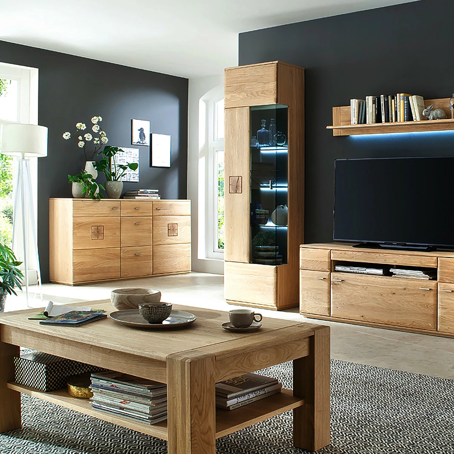 Naturoo Buffet Vilela - Partiellement en chêne massif - Chêne Bianco / Imitation chêne Bianco 4 Naturoo Buffet Vilela - Partiellement en chêne massif - Chêne Bianco / Imitation chêne Bianco – Image 2