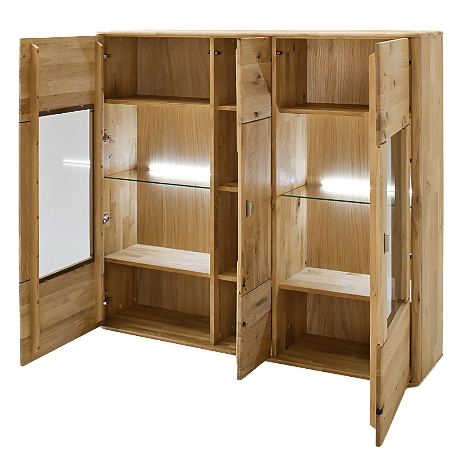 Naturoo Buffet haut Forge I - Partiellement en chêne massif - Chêne de poutre Bianco / Imitation chêne Bianco 5 Naturoo Buffet haut Forge I - Partiellement en chêne massif - Chêne de poutre Bianco / Imitation chêne Bianco – Image 3