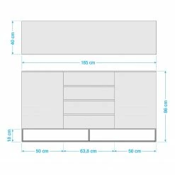 Fredriks Buffet Zaddy II - Blanc 38 Fredriks Buffet Zaddy II - Blanc -loftscape Boutique 1000134696 190925 15560700004 SKETCH DETAILS P000000001000134696 sketch