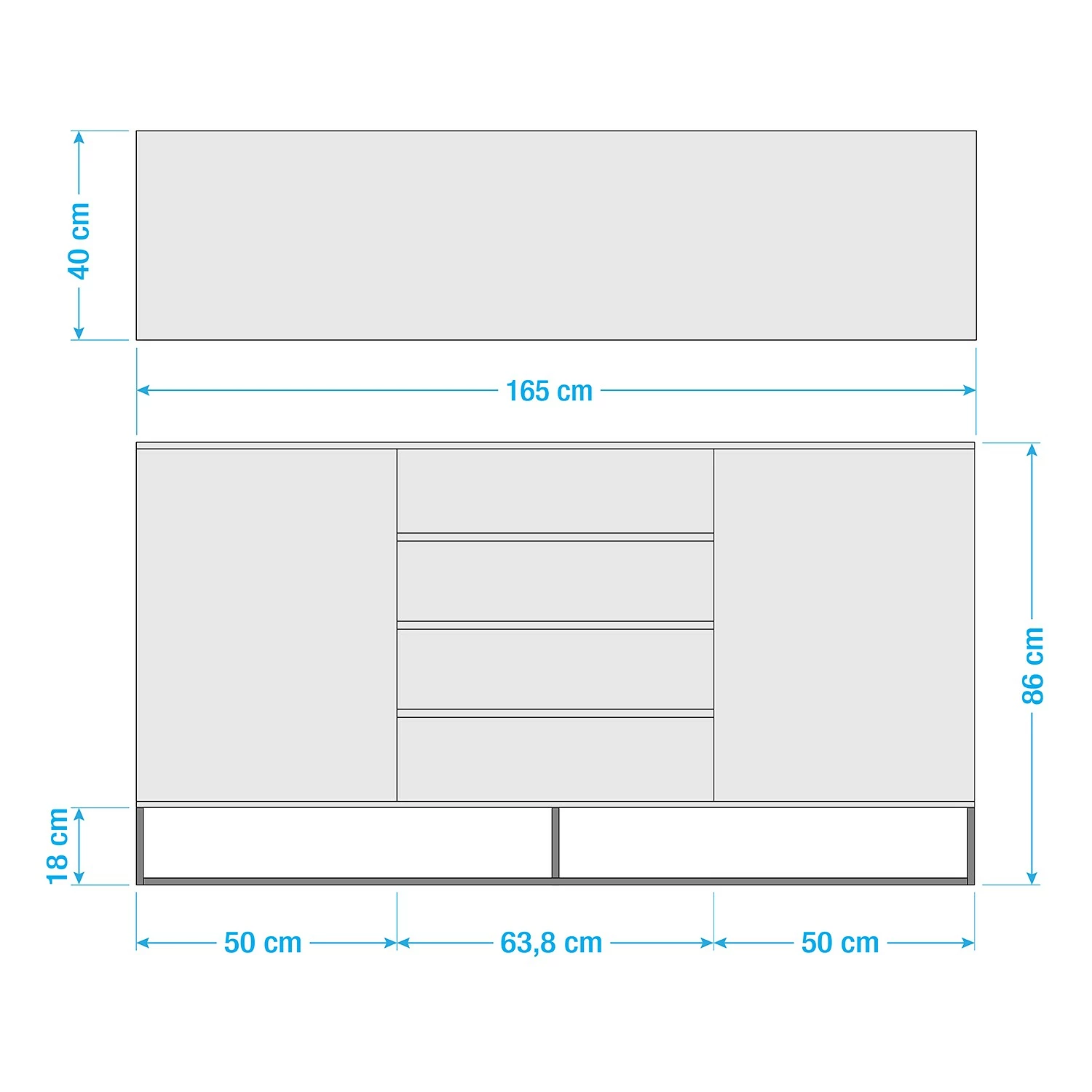 Fredriks Buffet Zaddy II - Blanc 15 Fredriks Buffet Zaddy II - Blanc – Image 13