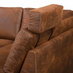 Ars Natura Canapé panoramique Alpine - Aspect cuir vieilli - Méridienne courte à gauche / longue à droite (vue de face) 26 Ars Natura Canapé panoramique Alpine - Aspect cuir vieilli - Méridienne courte à gauche / longue à droite (vue de face) -loftscape Boutique 1000135199 190903 11144700010 DETAILS P000000001000135199