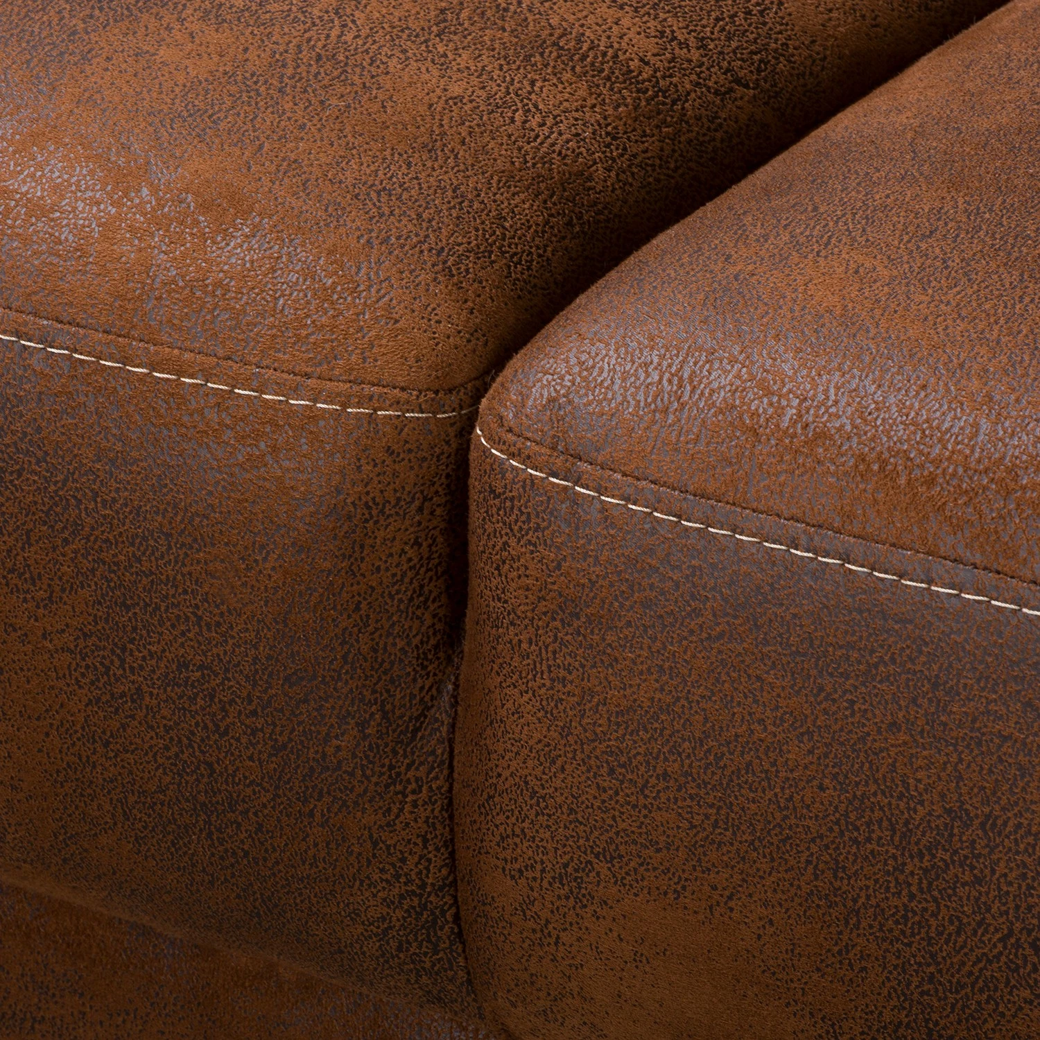 Ars Natura Canapé panoramique Alpine - Aspect cuir vieilli - Méridienne courte à gauche / longue à droite (vue de face) 14 Ars Natura Canapé panoramique Alpine - Aspect cuir vieilli - Méridienne courte à gauche / longue à droite (vue de face) – Image 12