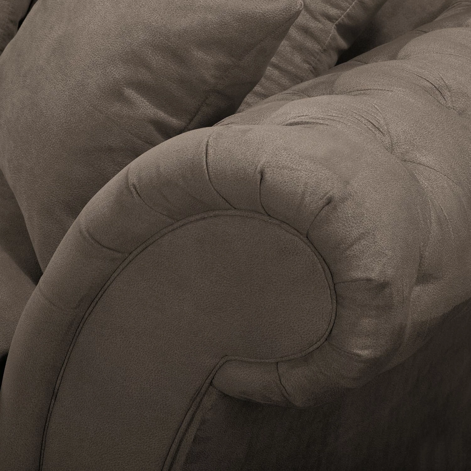 Maison Belfort Canapé d'angle Pacoa - Aspect cuir vieilli - Marron foncé 6 Maison Belfort Canapé d'angle Pacoa - Aspect cuir vieilli - Marron foncé – Image 4