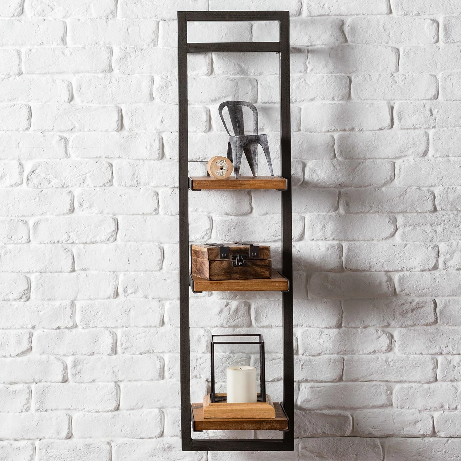 Ars manufacti Étagères murales Manchester (3 éléments) - Acacia massif / Métal - Acacia / Anthracite 10 Ars manufacti Étagères murales Manchester (3 éléments) - Acacia massif / Métal - Acacia / Anthracite – Image 8
