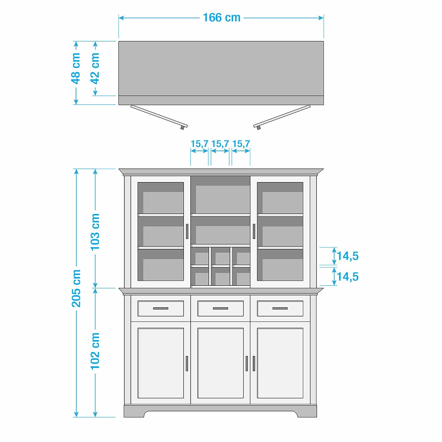 Ridgevalley Vaisselier Jasmund - Imitation pin blanc 7 Ridgevalley Vaisselier Jasmund - Imitation pin blanc – Image 6
