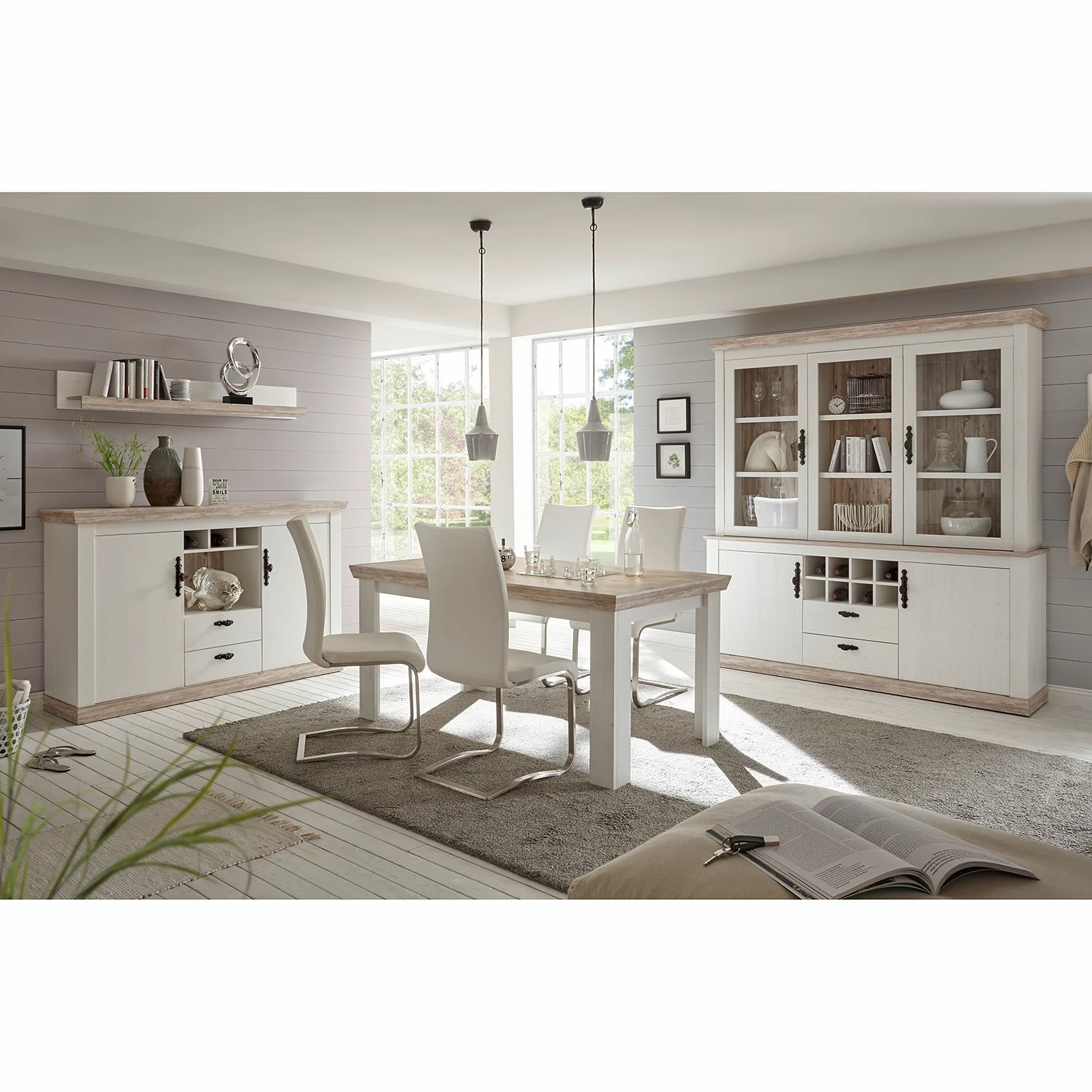 Ridgevalley Étagère murale Lewk - Imitation pin blanc / Imitation pin 6 Ridgevalley Étagère murale Lewk - Imitation pin blanc / Imitation pin – Image 4