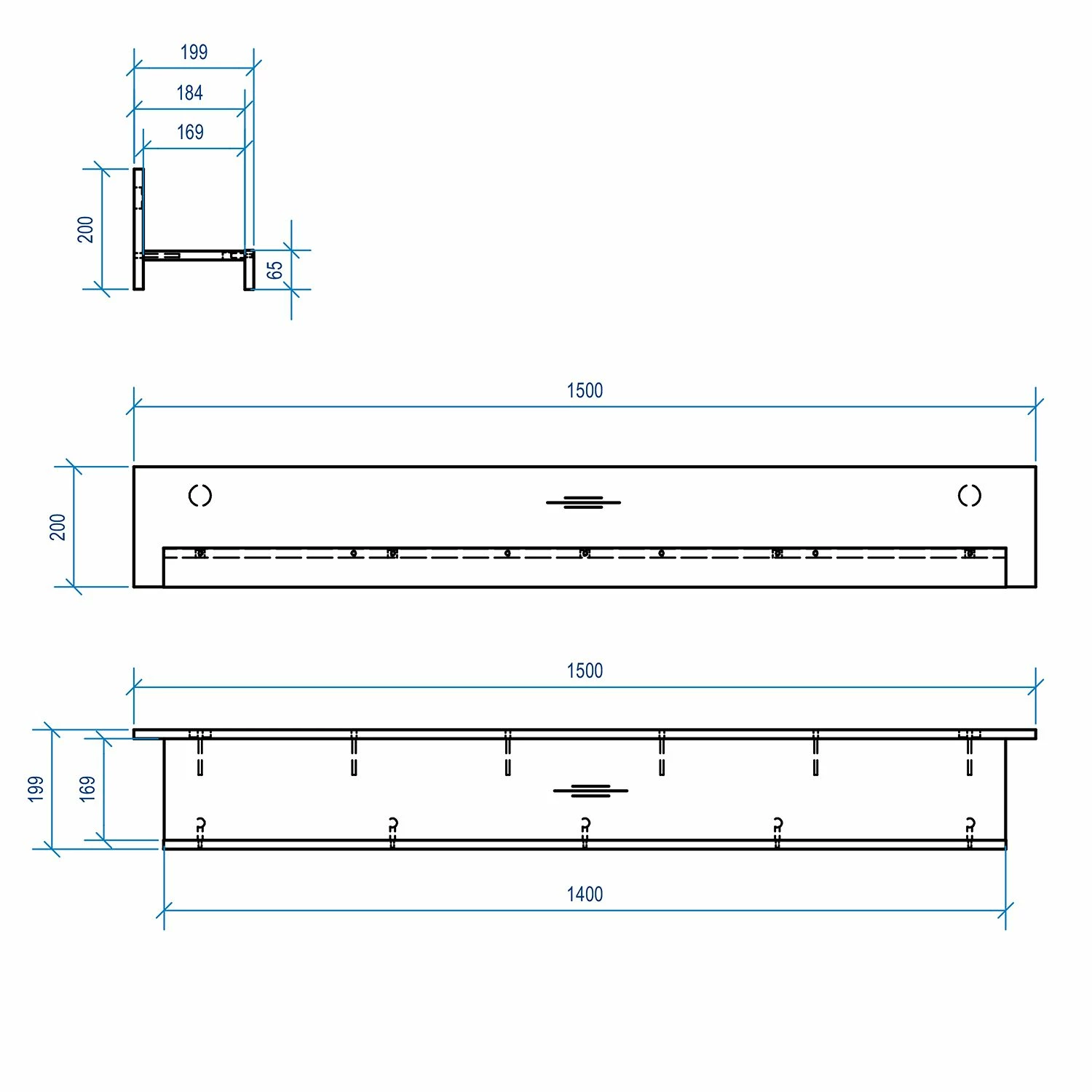 Ridgevalley Étagère murale Lewk - Imitation pin blanc / Imitation pin 7 Ridgevalley Étagère murale Lewk - Imitation pin blanc / Imitation pin – Image 5