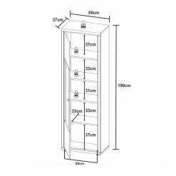 Loftscape Vitrine Hagby I - Imitation chêne / Blanc -loftscape Boutique 1000137081 181213 07275000022 GALLERYIMAGES P000000001000137081