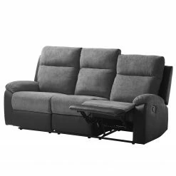 Loftscape Canapé relax Warmun (3 places) - Imitation cuir / Microfibre - Noir / Gris 26 Loftscape Canapé relax Warmun (3 places) - Imitation cuir / Microfibre - Noir / Gris -loftscape Boutique 1000139824 200807 14135600002 DETAILS P000000001000139824