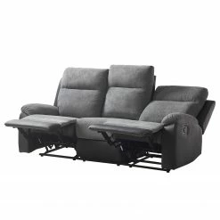 Loftscape Canapé relax Warmun (3 places) - Imitation cuir / Microfibre - Noir / Gris 28 Loftscape Canapé relax Warmun (3 places) - Imitation cuir / Microfibre - Noir / Gris -loftscape Boutique 1000139824 200807 14140000004 DETAILS P000000001000139824